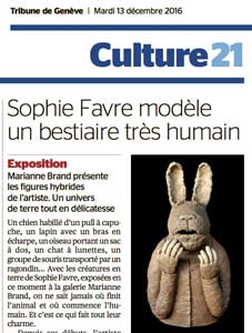 Tribune de Genève décembre 2016