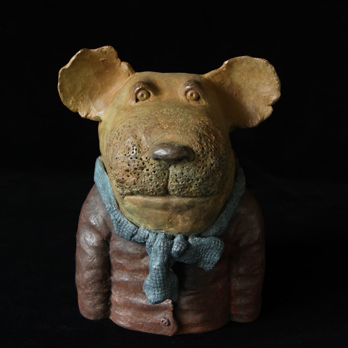 L'écharpe - Bronze  de Sophie Favre