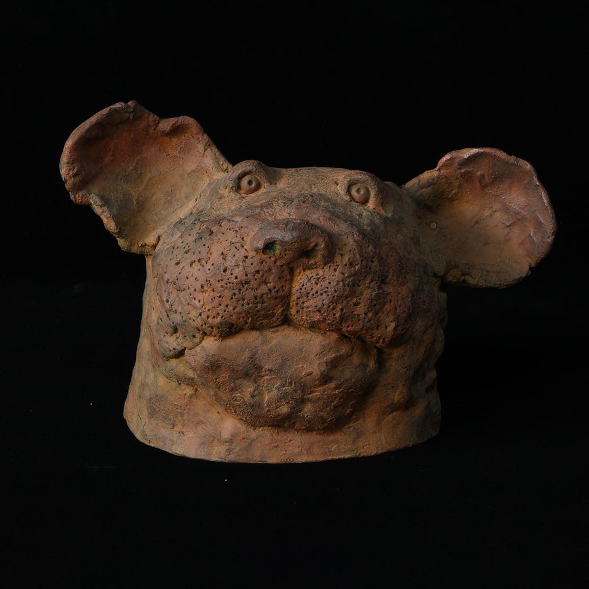 Tête de chien - Bronze  de Sophie Favre