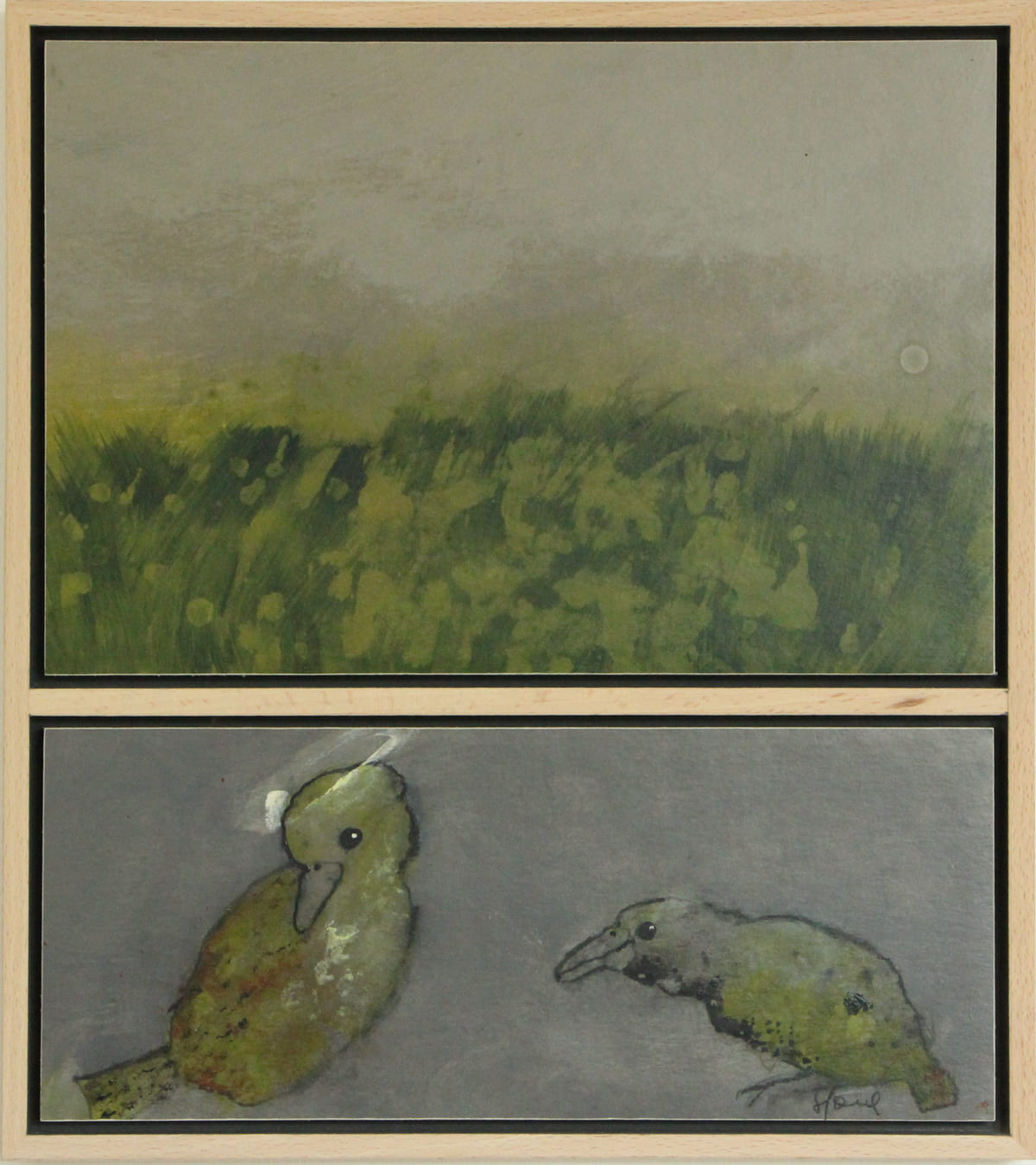 Marais / Dyptique - Peinture  de Sophie Favre