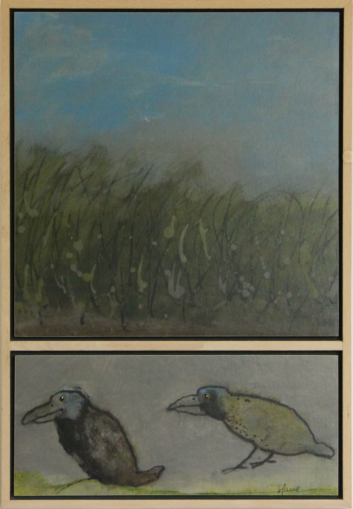 Marais / Dyptique - Peinture  de Sophie Favre