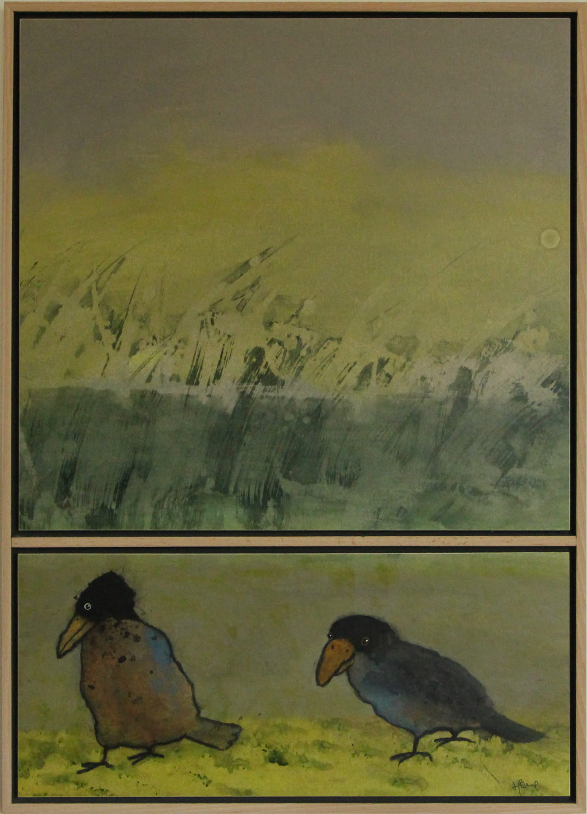 Marais / Dyptique - Peinture  de Sophie Favre