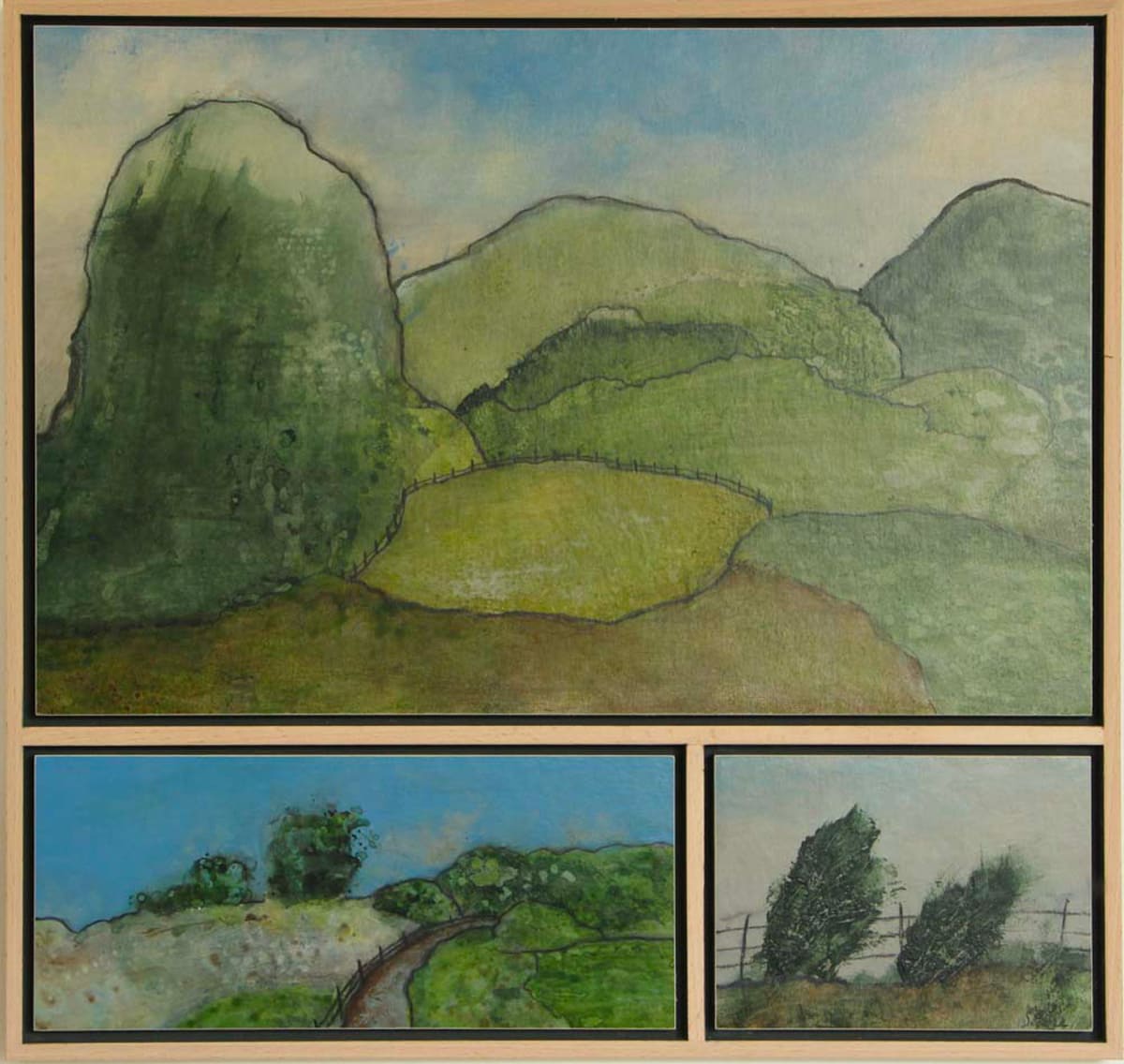 Montagne / Diptyque - Peinture  de Sophie Favre