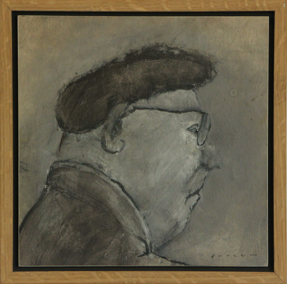 Portrait - Le bèret - Peinture  de Sophie Favre