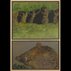 Le sanglier dans la forêt / Diptyque
