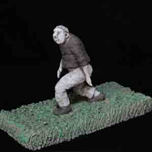 le coureur dans l'herbe